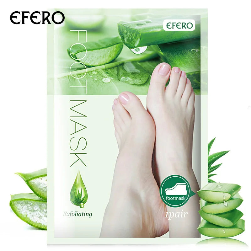 Exfoliating Foot Mask Foot SPA Pedicure Socks Removing Dead Skin Whitening Heels Feet Peeling anti Cracked Foot Skin Care
