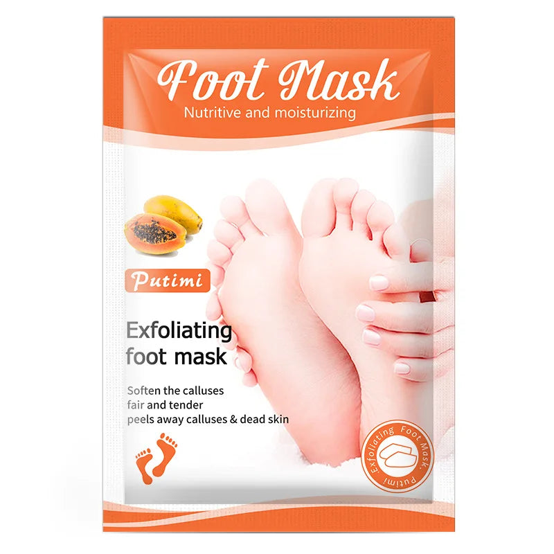 Exfoliating Foot Mask Foot SPA Pedicure Socks Removing Dead Skin Whitening Heels Feet Peeling anti Cracked Foot Skin Care