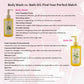 Body Wash Women Moisturizing Sensitive Skin, White Rose Scent Shower Gel Body Wash for Women, Winter Hydration Care, Sulfate-Free, Paraben-Free, Dye-Free, 10 Fl Oz