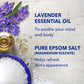 Foaming Bath with Pure Epsom Salt, Soothe & Sleep with Lavender, 34 Fl Oz