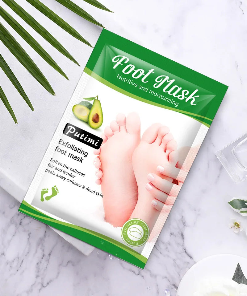 Exfoliating Foot Mask Foot SPA Pedicure Socks Removing Dead Skin Whitening Heels Feet Peeling anti Cracked Foot Skin Care