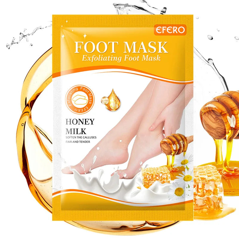 Exfoliating Foot Mask Foot SPA Pedicure Socks Removing Dead Skin Whitening Heels Feet Peeling anti Cracked Foot Skin Care